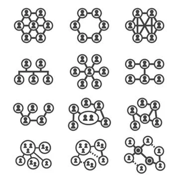Social network icon Stock Illustration