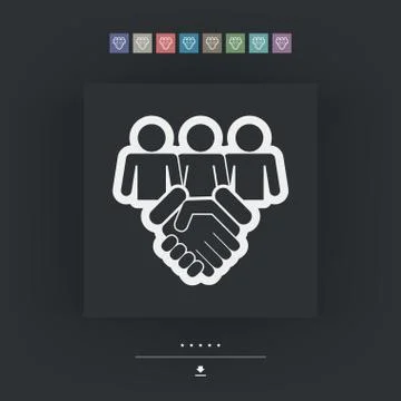 Social network icon Stockillustratie