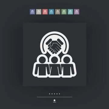 Social network icon Stock Illustration