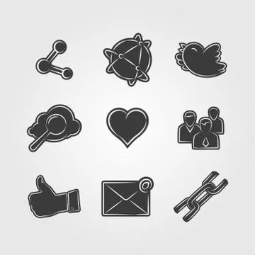 Social network icon イラスト素材