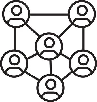 Social network icon Stock Illustration