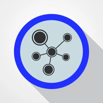 Social network icon - vector illustration. Stock Illustration