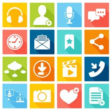 Social network icons イラスト素材
