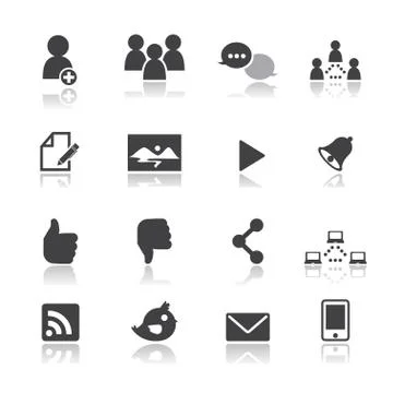 Social network icons Stock Illustration