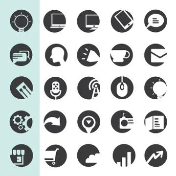 Social network icons Stock Illustration
