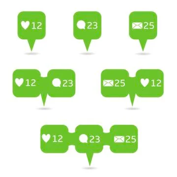 Social network icons Stock Illustration