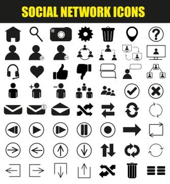Social Network Icons Stock Illustration