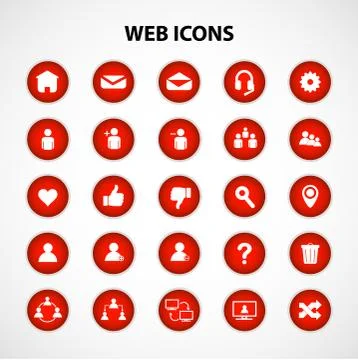 Social Network Icons Stock Illustration
