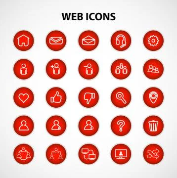Social Network Icons Stock Illustration