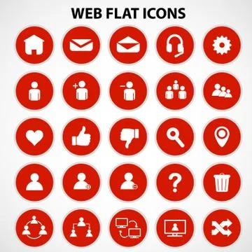 Social Network Icons Stock Illustration