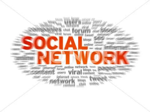 Social network Stock Illustration