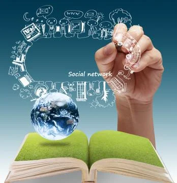 Social network Stock Illustration