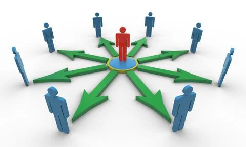 Social network Stock Illustration