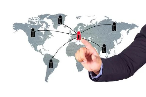 Social network Stock Illustration