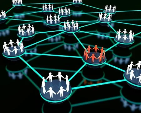 Social network Stock Illustration