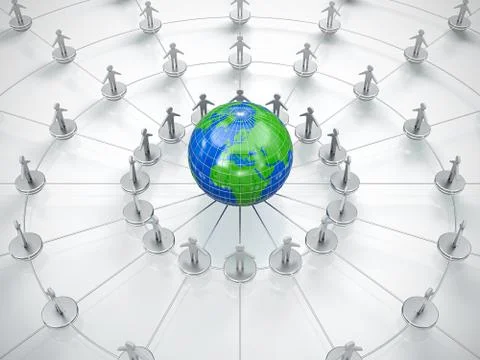 Social network Stock Illustration