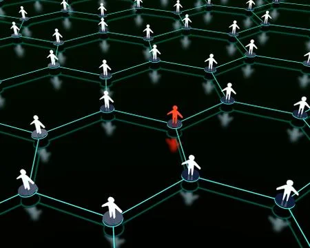 Social network Illustrazione stock