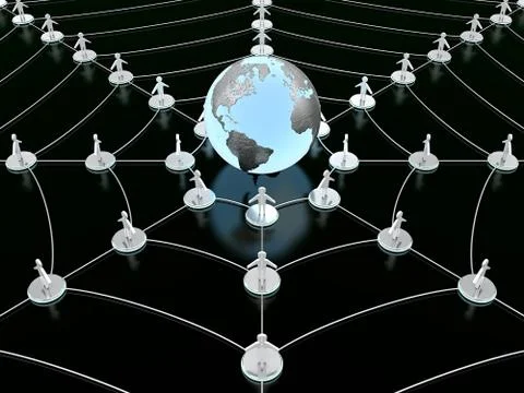 Social network Stock Illustration