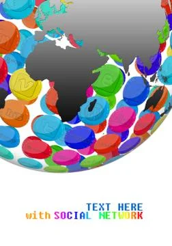 Social Network Stock Illustration