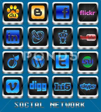 Social Network Stock Illustration