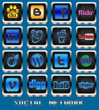 Social Network Stock Illustration