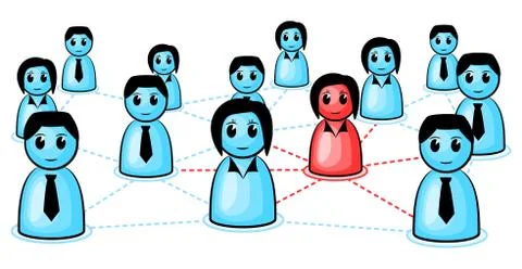 Social network Stock Illustration