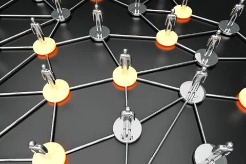 Social network... Stockillustratie