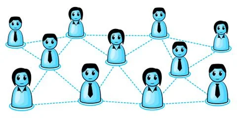 Social network Stock Illustration