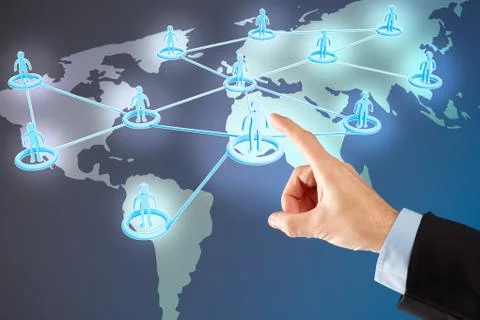 Social network Illustrazione stock