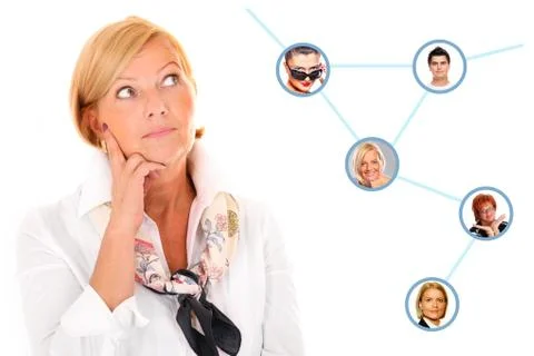 Social network Stock Illustration