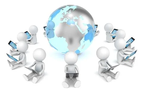 Social Network. Ilustración de archivo