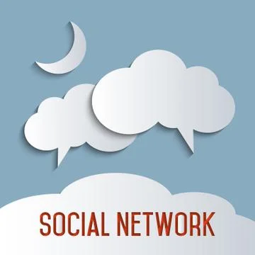 Social network Stock Illustration