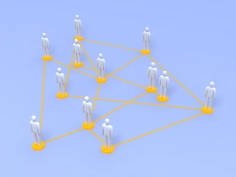 Social network Stock Illustration