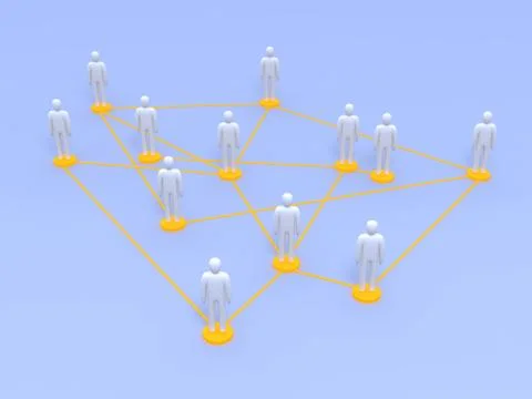 Social network Stock Illustration