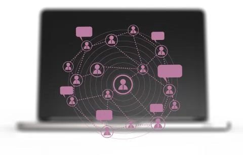 Social network Stock Illustration