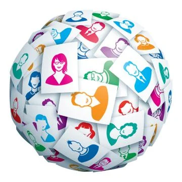 Social network 스톡 일러스트