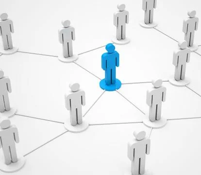 The social network Stock Illustration