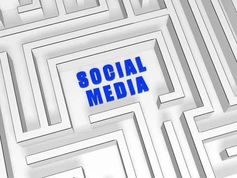 Social network Stock Illustration