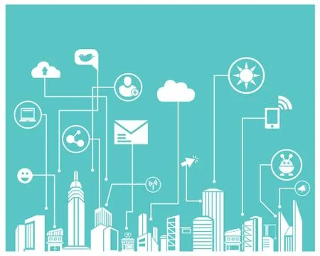 Social network Illustrazione stock