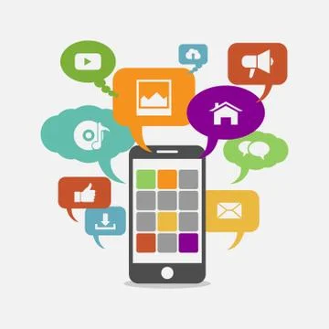 Social network Stock Illustration