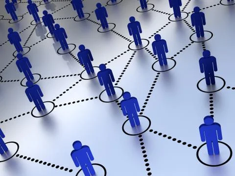 Social Network Light Illustrazione stock