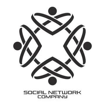 Social network logo Stock Illustration