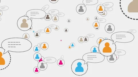 Social network loop media concept skype Stock Footage 46114747