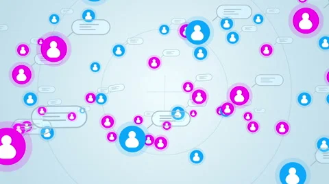 Social network loop media concept iphone Stock Footage 46367051