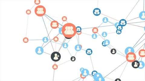 Social Network Loopable Animation Vídeos de archivo 84942814