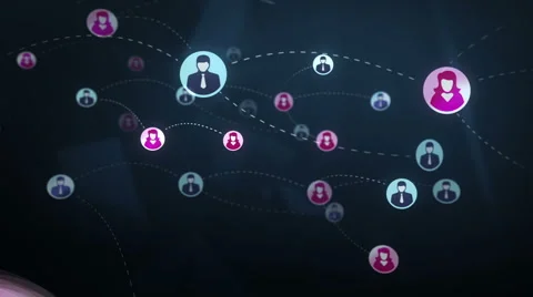 Social network media concept Stock Footage 46104144