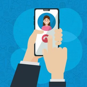 Social network media flat design Illustrazione stock
