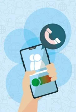 Social network media flat design Illustrazione stock