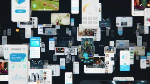 Social Network Metaverse Concept Stock Footage 252067599