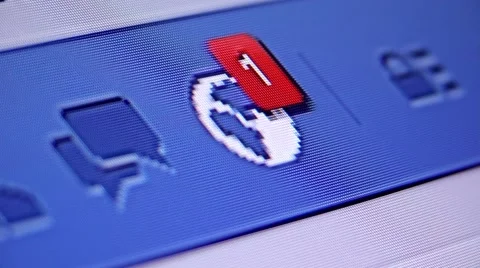 Social network notification Vídeo Stock 57476286